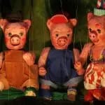 Teatro de marionetas LOS TRES CERDITOS