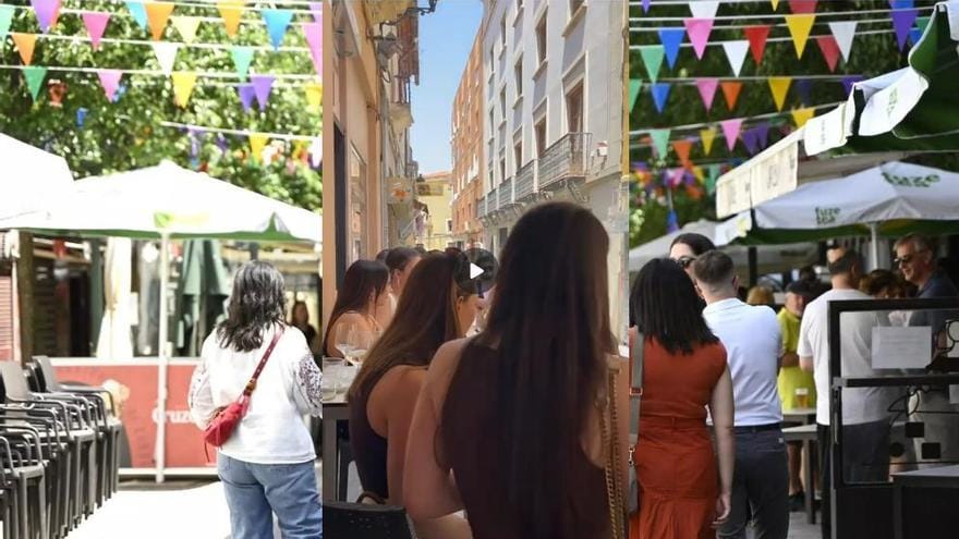Animación con charangas en la feria de día