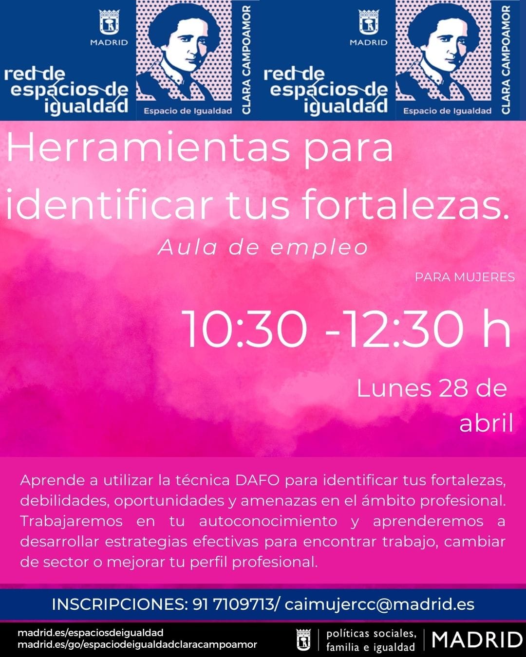 Aula de empleo. Herramientas para identificar tus fortalezas