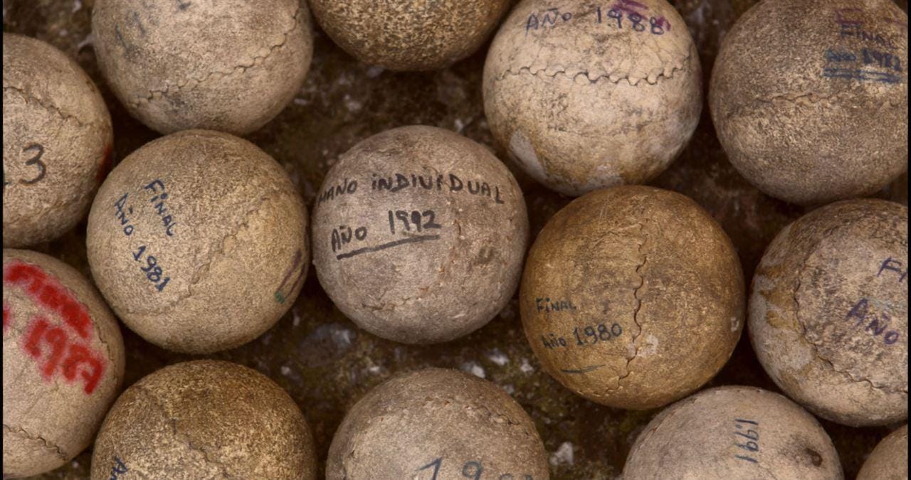 Juegos de pelota vasca en familia