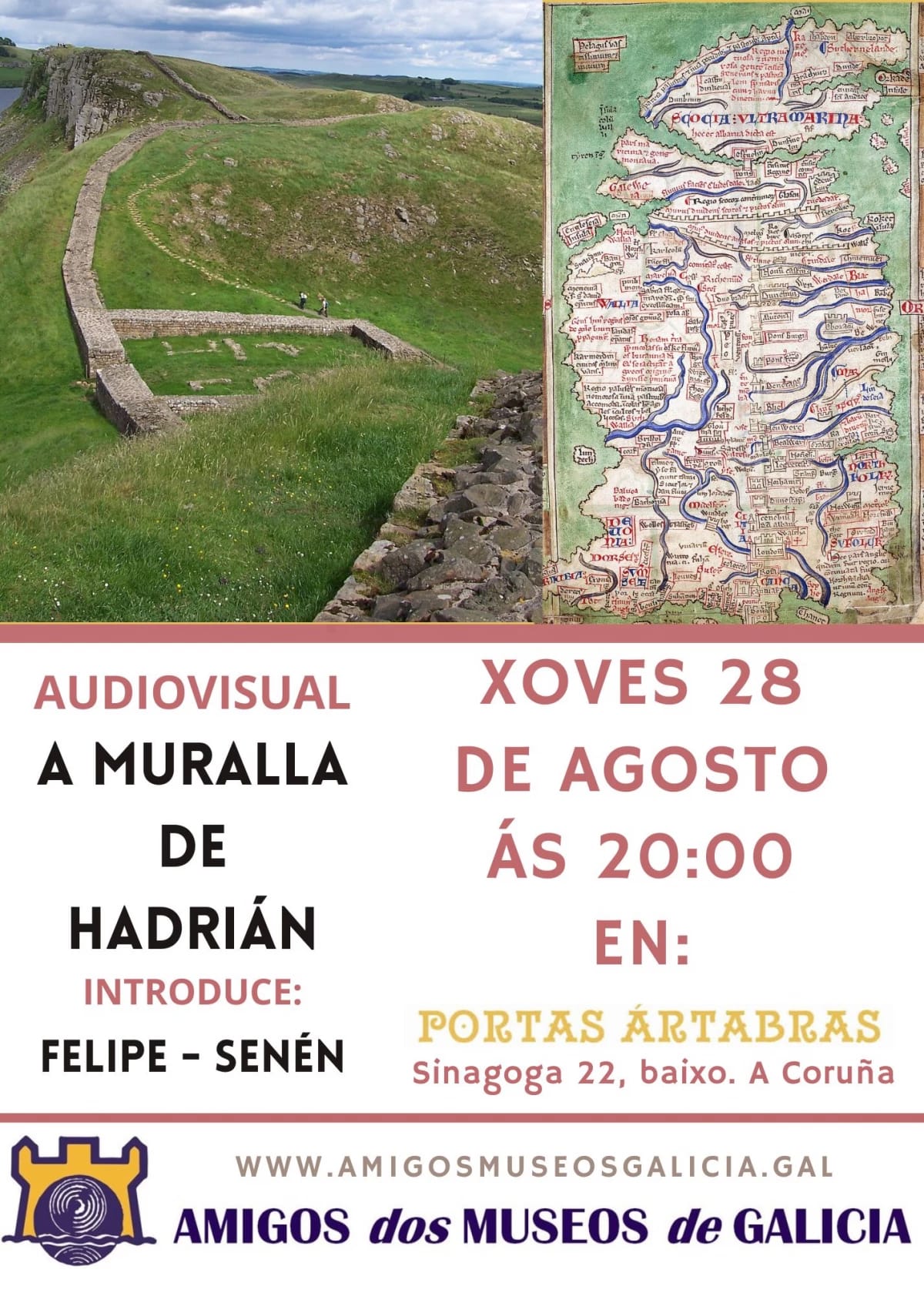 Proyección del audiovisual 'A Muralla de Hadrián'