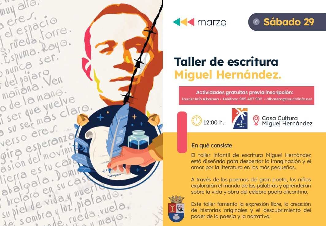 TALLER DE ESCRITURA MIGUEL HERNÁNDEZ