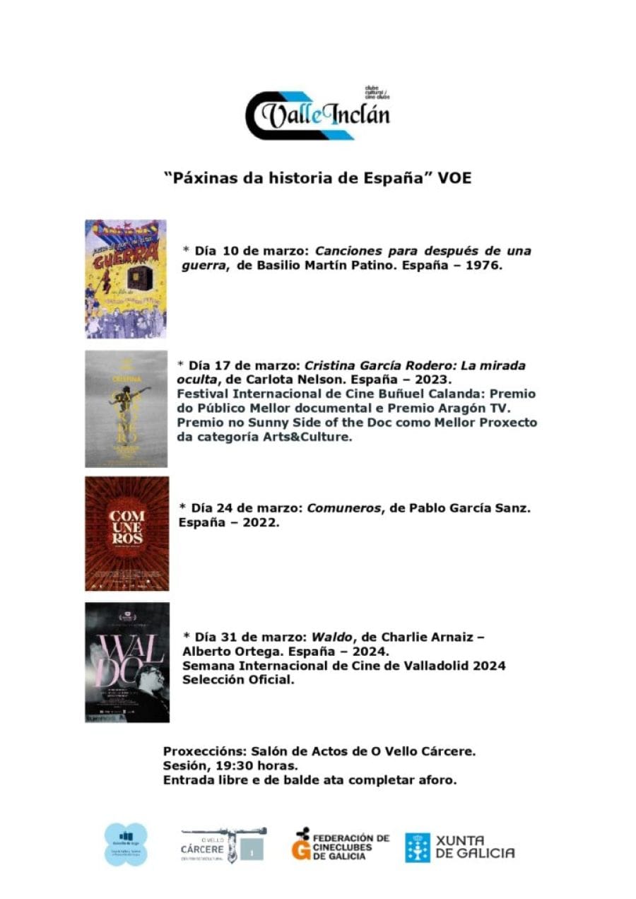 Ciclo de Cine Páxinas da historia de España