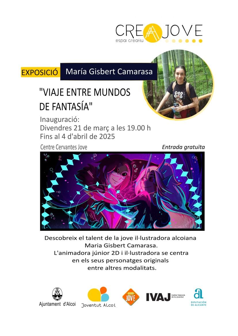 Exposición: «Viaje entre mundos de fantasía» María Gisbert Camarasa