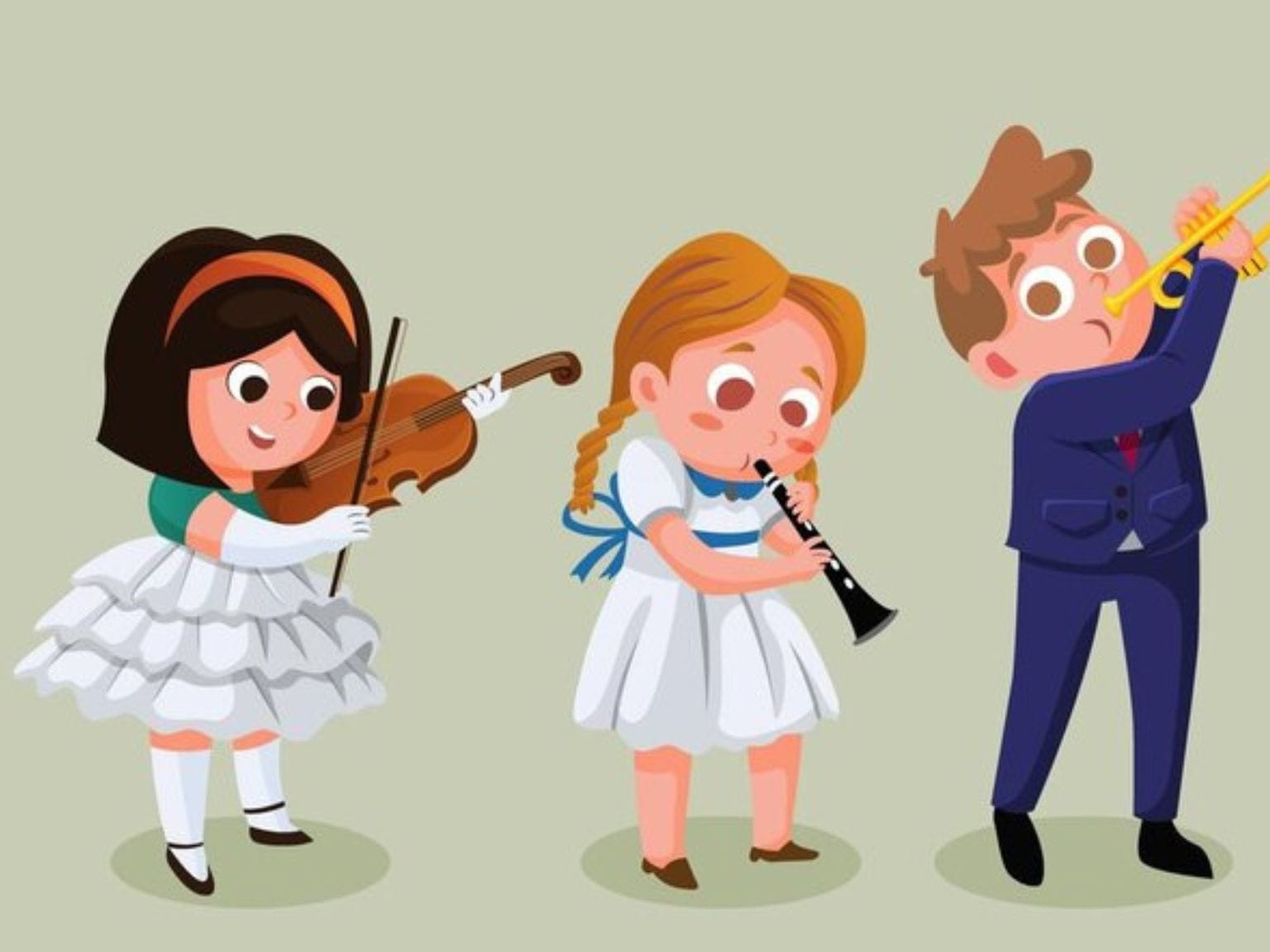 Musika eskolako ikasleak