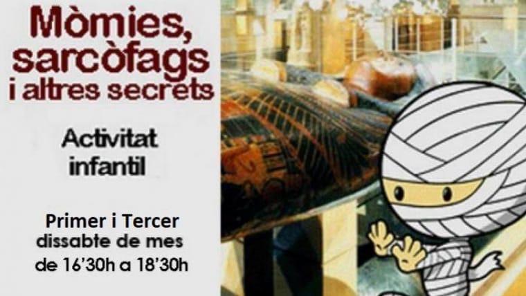 Taller - Visita guiada infantil 'Mòmies, sarcòfags i altres secrets del Museu Egipci'