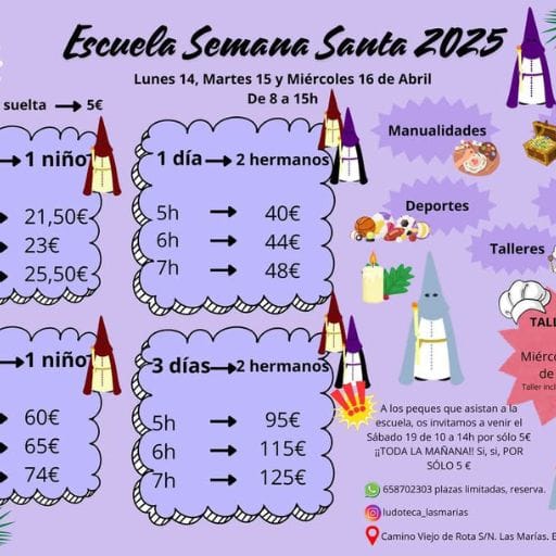 Escuela de Semana Santa 2025 en Las Marías