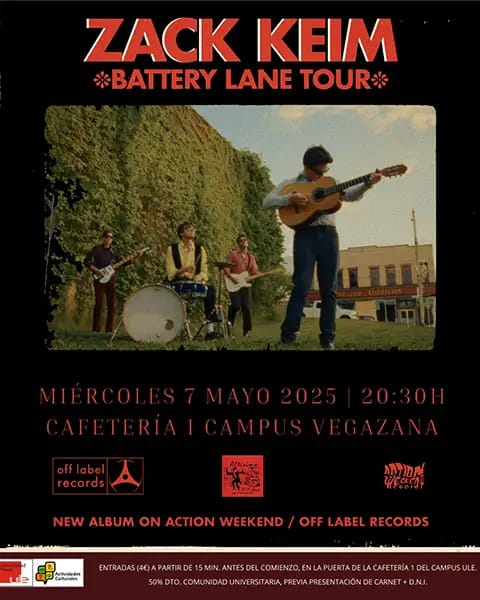 ZACK KEIM en concierto