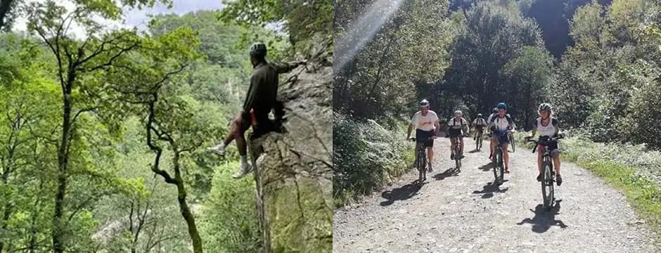 Vía ferrata + Vía verde en bicicleta