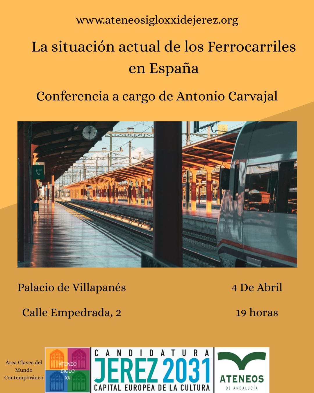 Conferencia: La situación de los ferrocarriles en España