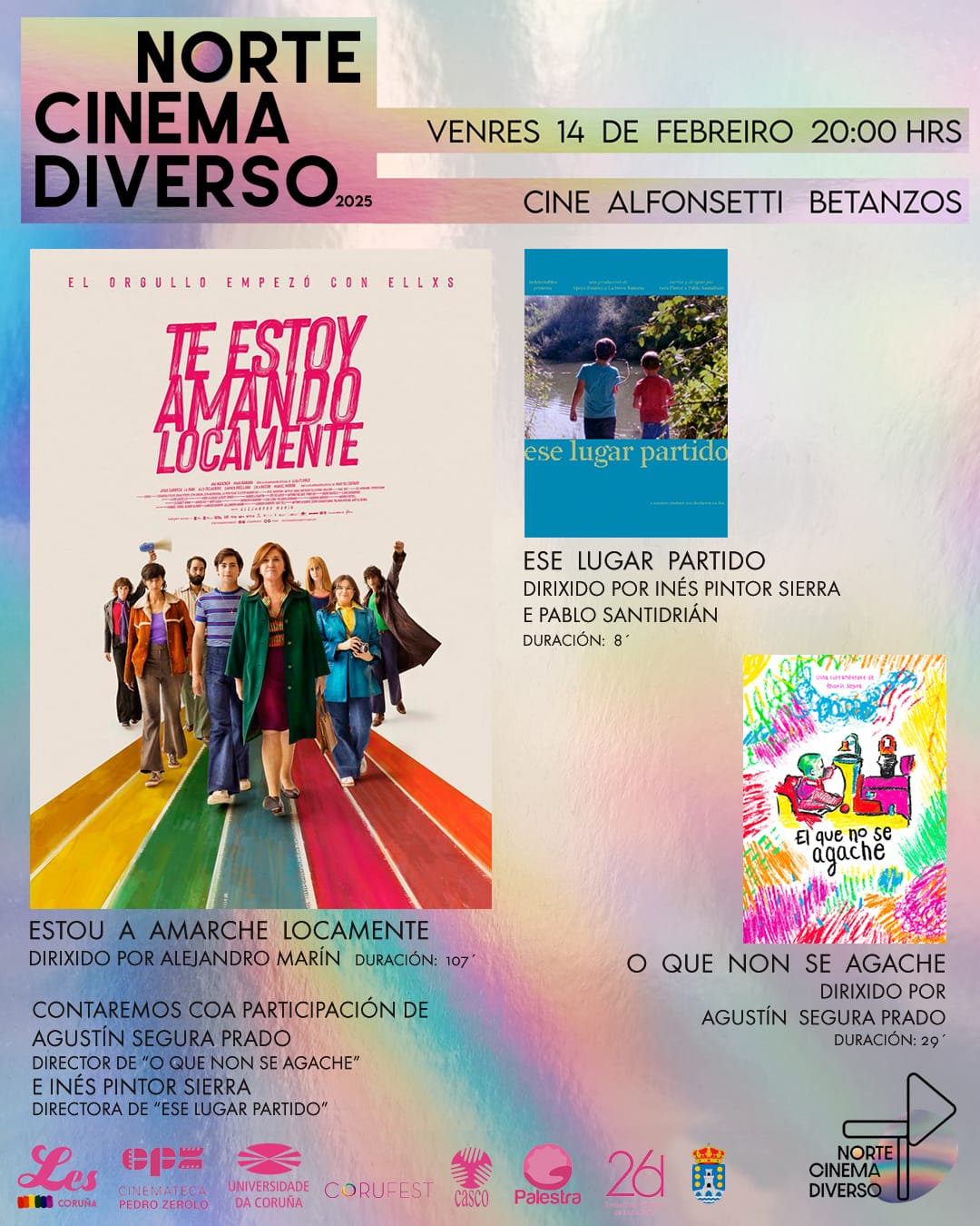 Proxección da longametraxe titulada “Te estoy amando locamente”