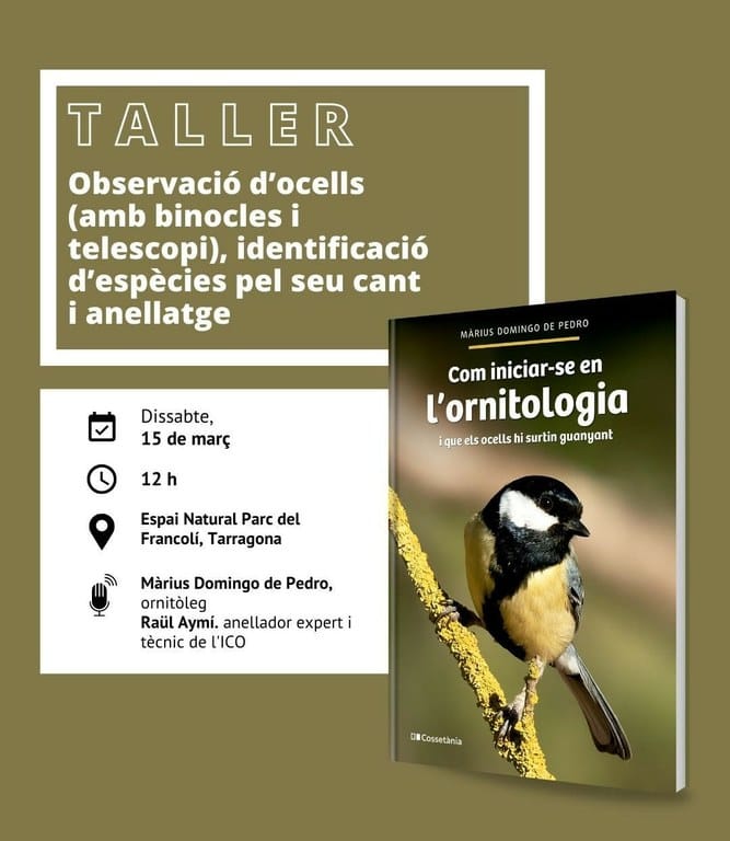 Jornada divulgativa de anillamiento de pájaros