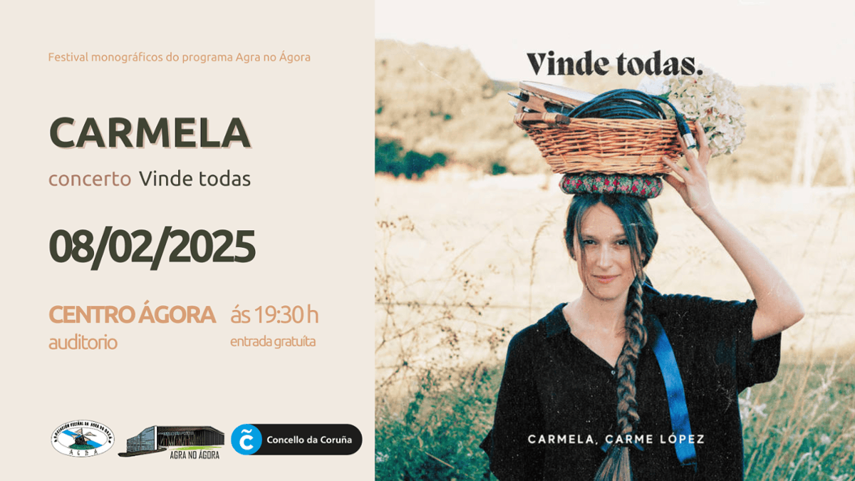 Vinde todas. Concerto de Carmela na Coruña