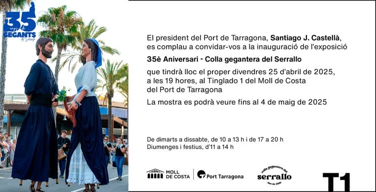 Inauguració de l'exposició 35è Aniversari - Colla gegantera del Serrallo