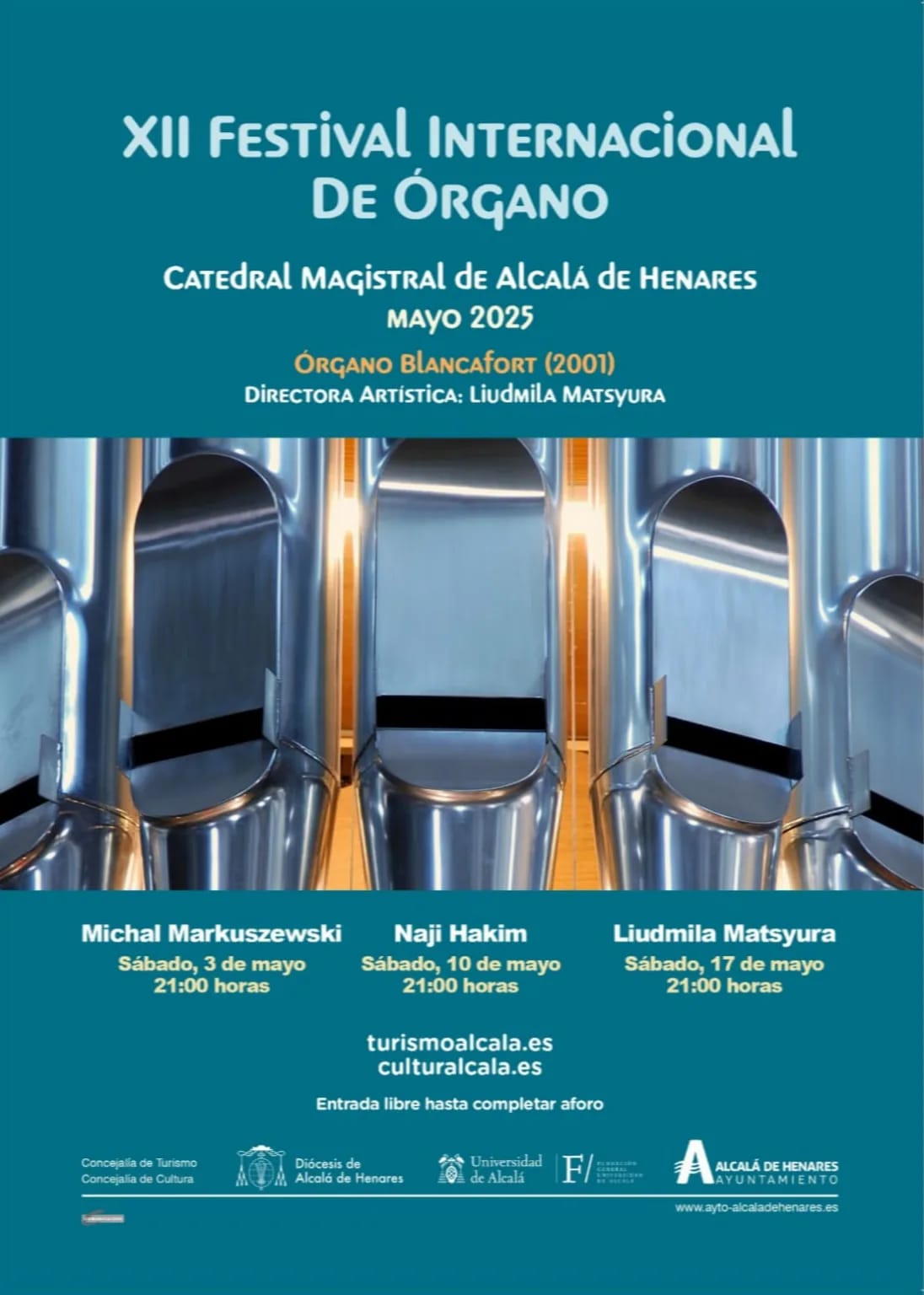 XII Festival Internacional de Órgano Catedral de Alcalá de Henares