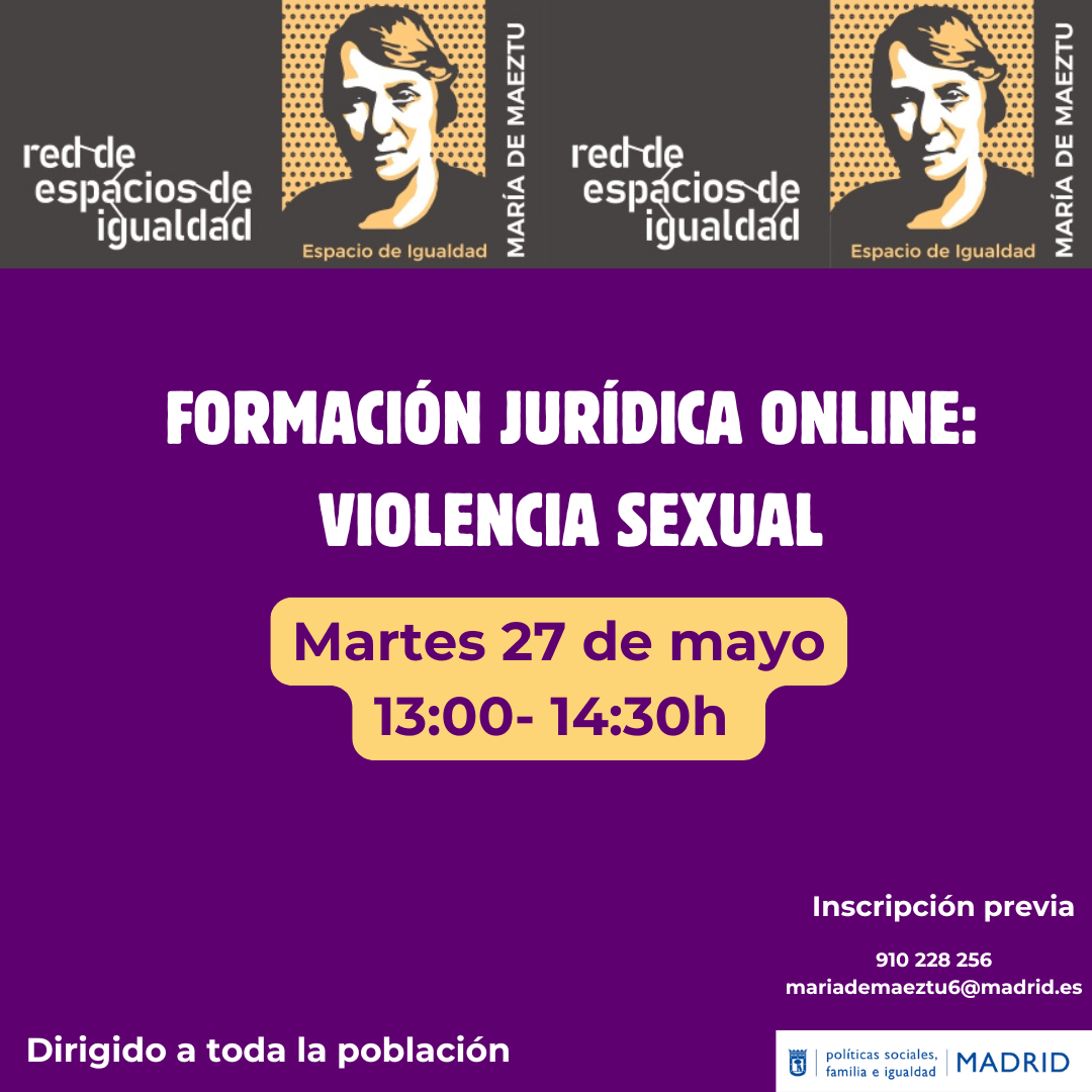 Formación jurídica online: violencia sexual