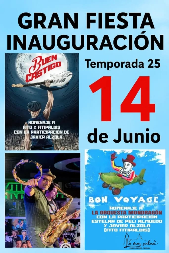GRAN FIESTA de Inauguración: LA MAR SALÁA Temporada 2025
