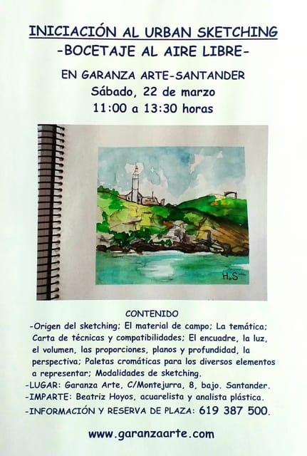 Iniciación al Urban Sketching. Bocetaje al aire libre