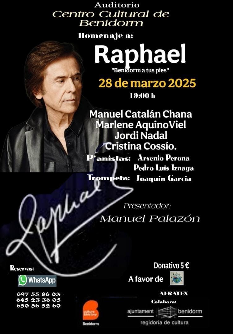 CONCIERTO HOMENAJE A RAPHAEL "Benidorm a tus pies"