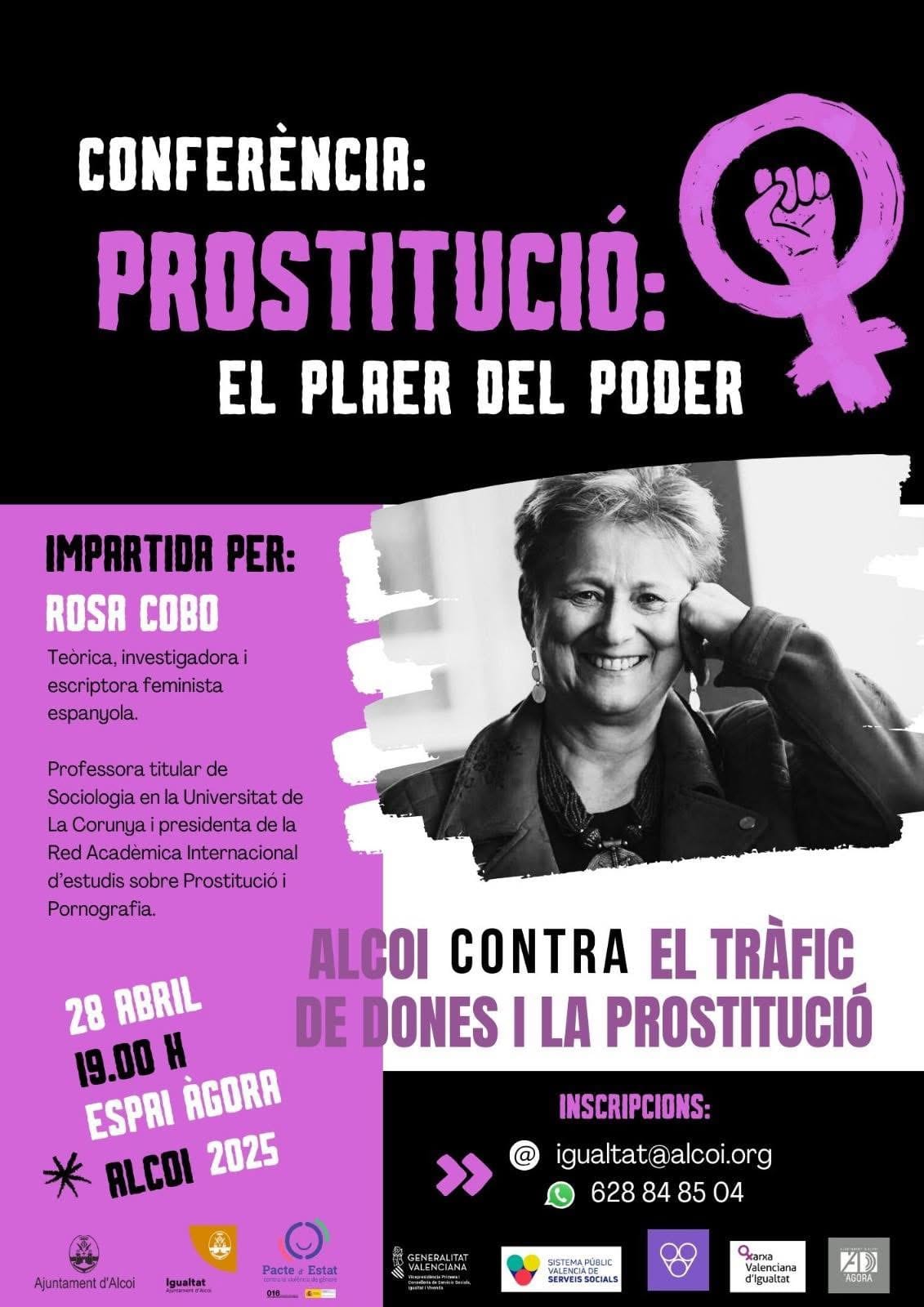 Conferencia: Prostitución «El placer del poder» Rosa Cobo