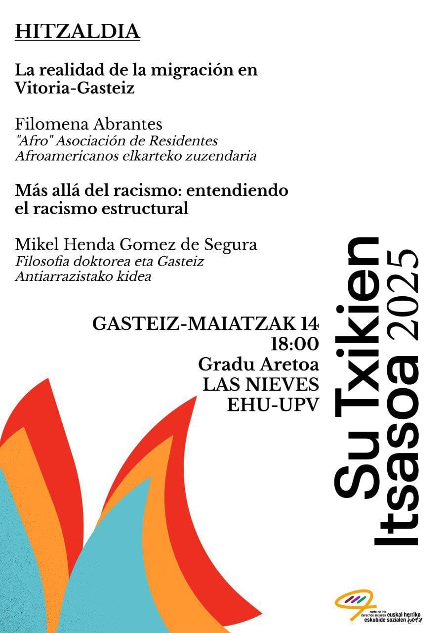 Su Txikien Itsasoa 2025. Migrazioaren errealitatea Gasteizen HITZALDIA