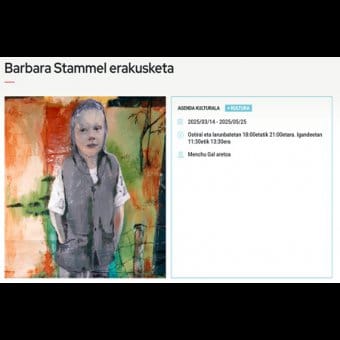 Exposición Barbara Stammel - HILDE, LA INFANCIA Y LAS VANITAS