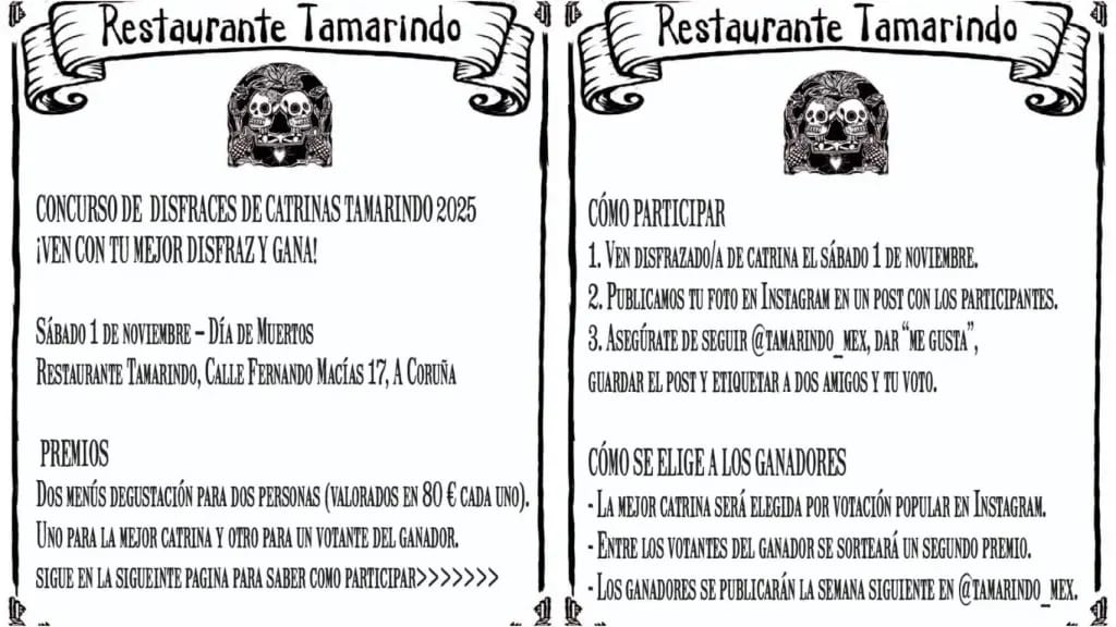 Concurso de disfraces de catrinas