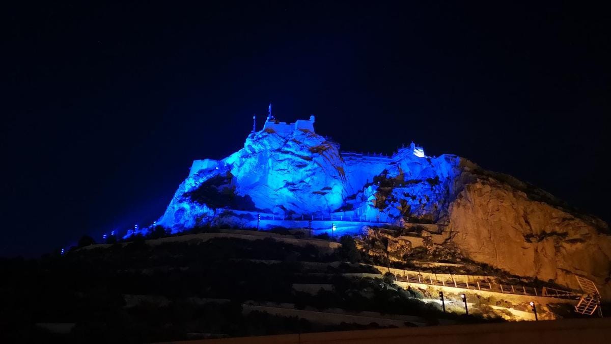 Iluminación de edificios Día de Europa