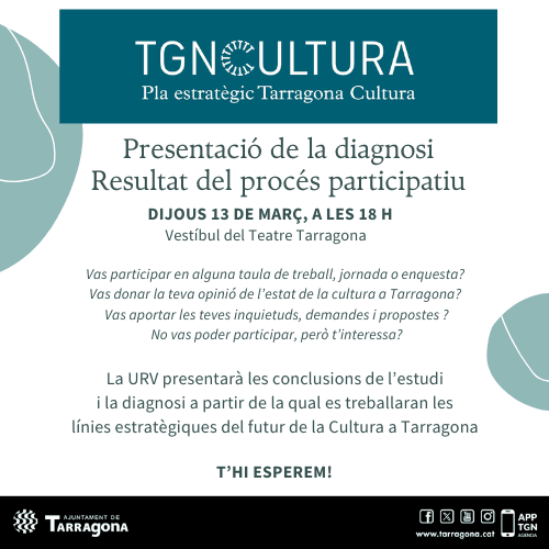 Presentació del resultat del procés participatiu del Pla Estratègic Tarragona Cultura