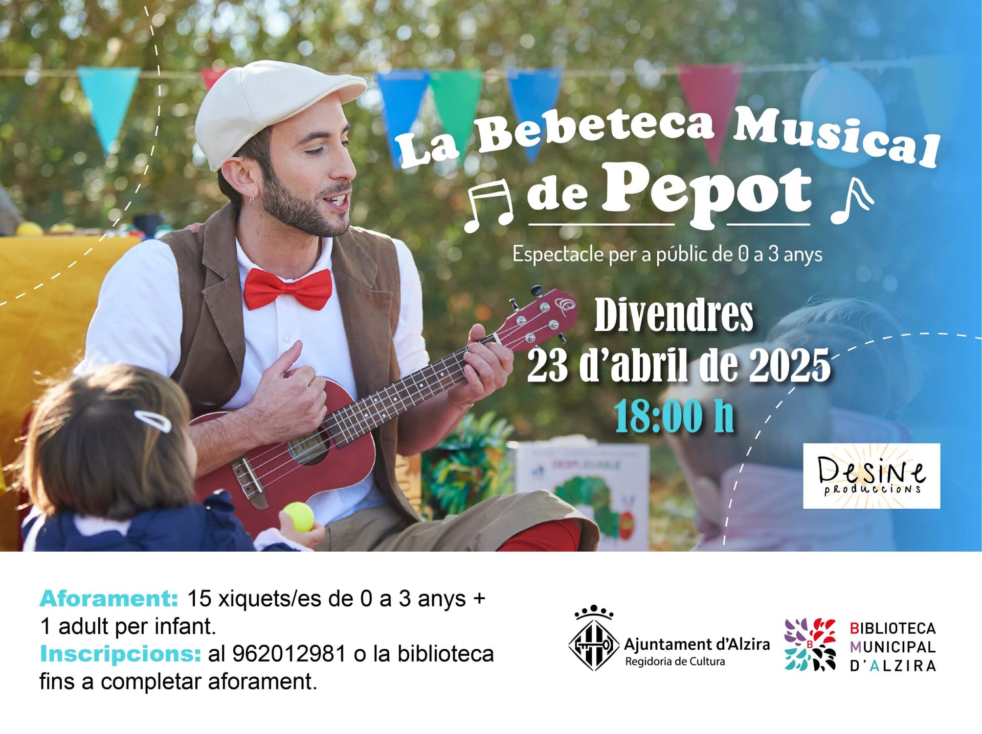 Espectáculo para la primera infancia “La bebeteca musical de Pepot”