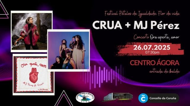 Concierto de MJ Pérez e CRUA - Festival Pétalos de Igualdade