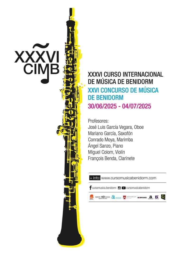 XXXVI Curso Internacional de Música de Benidorm y XXVI Concurso de Música de Benidorm