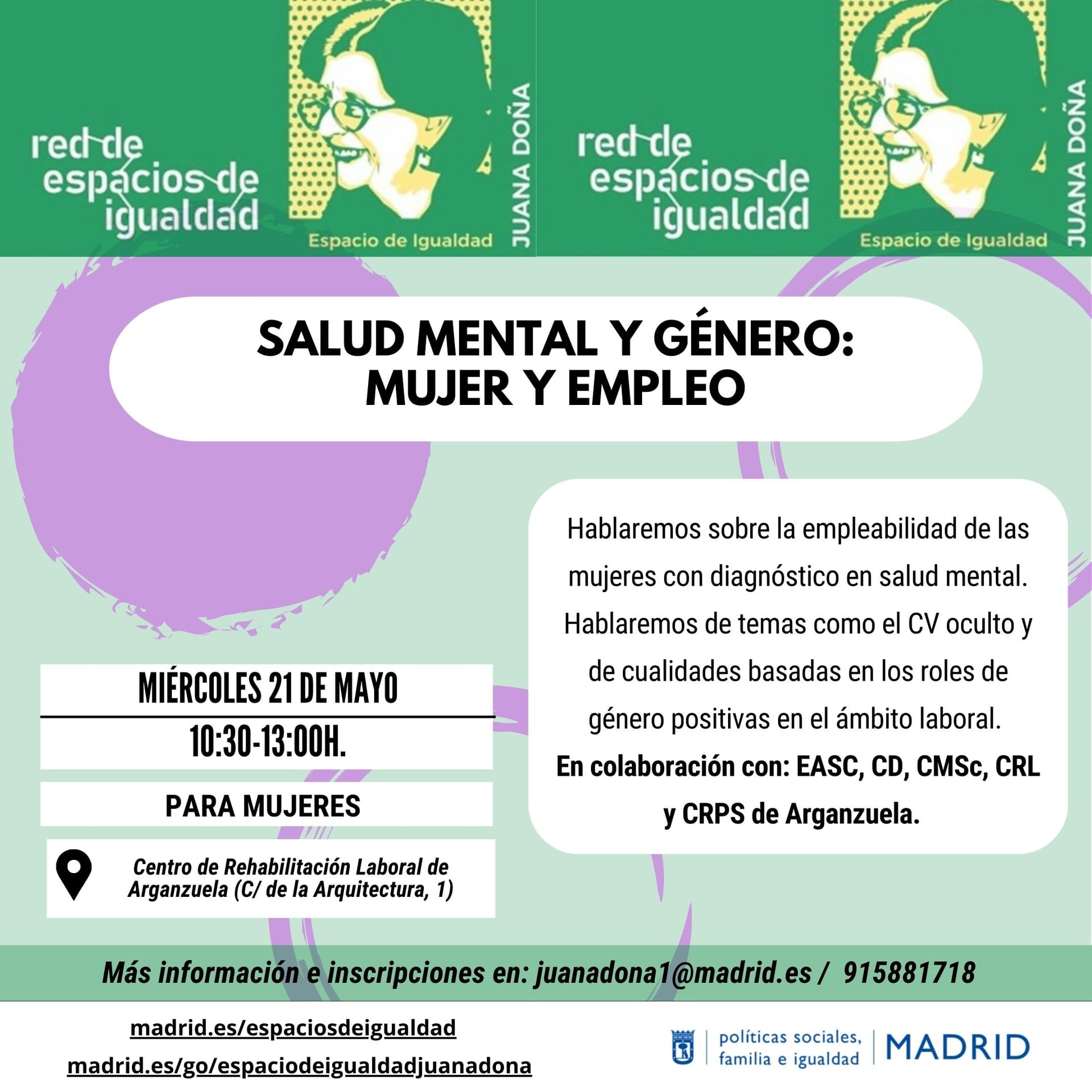 Salud mental y género: Mujer y empleo