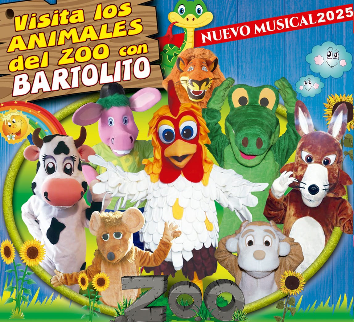 Visita los animales del zoo con Bartolito