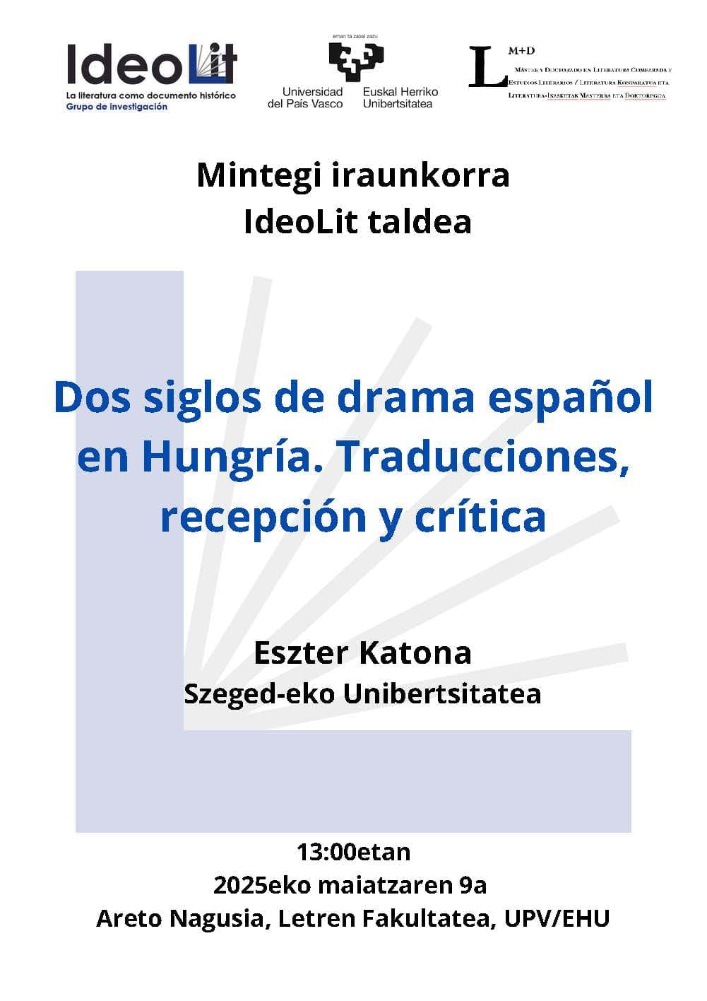 Dos Siglos de Drama Español en Hungría