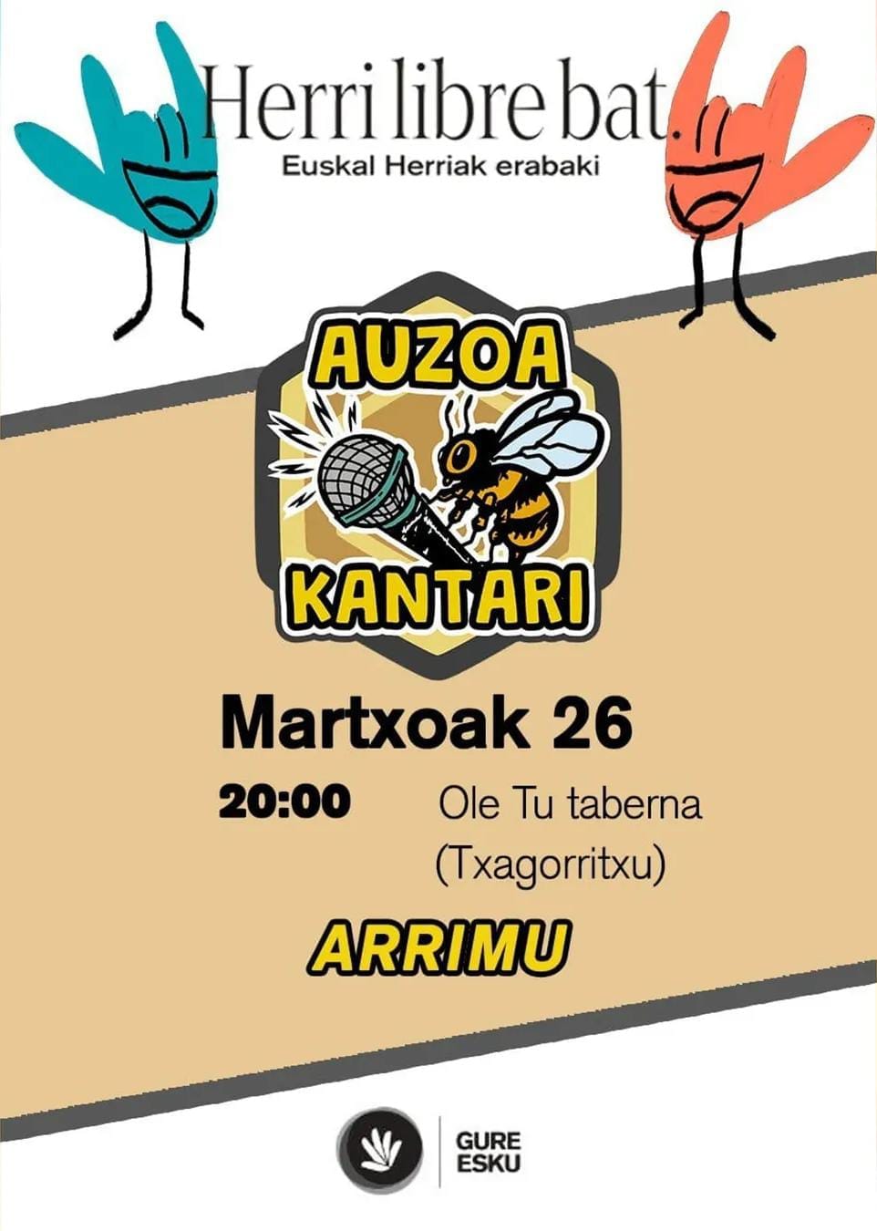 Auzoa Kantari. Arrimu