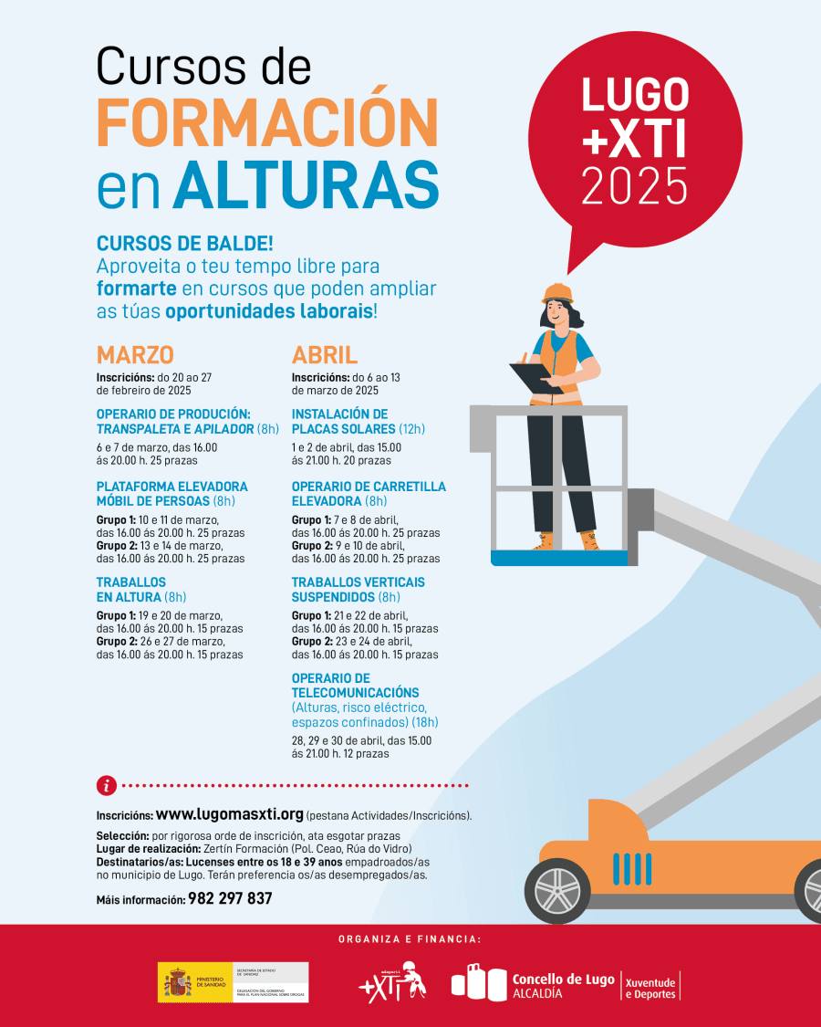 Cursos de formación en alturas