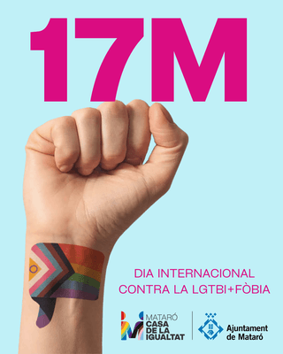 Parada informativa pel Dia Internacional contra la LGTBIfòbia
