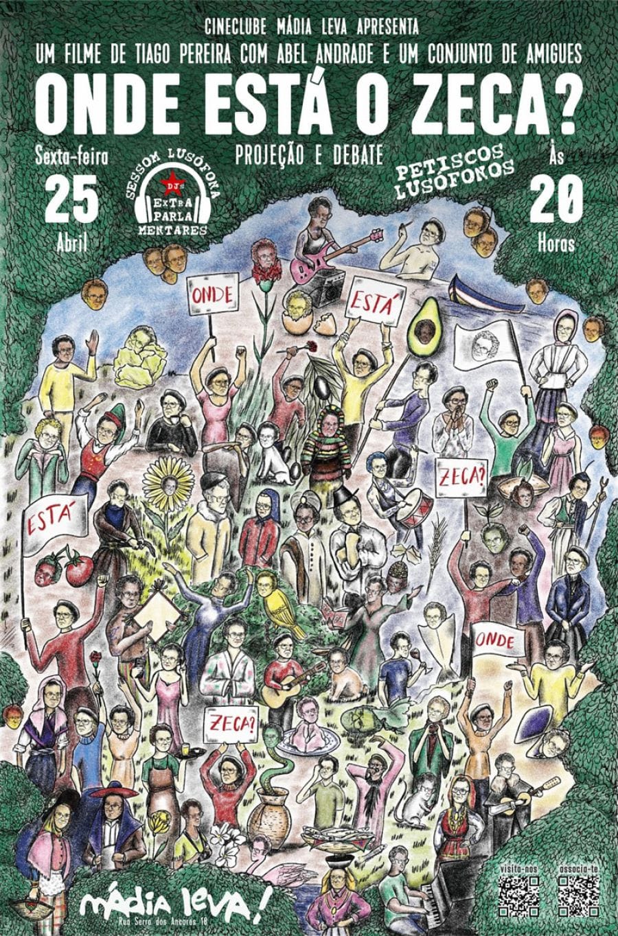 Cineclube Com A Projeçom Do Filme De Tiago Pereira Onde Está O Zeca?