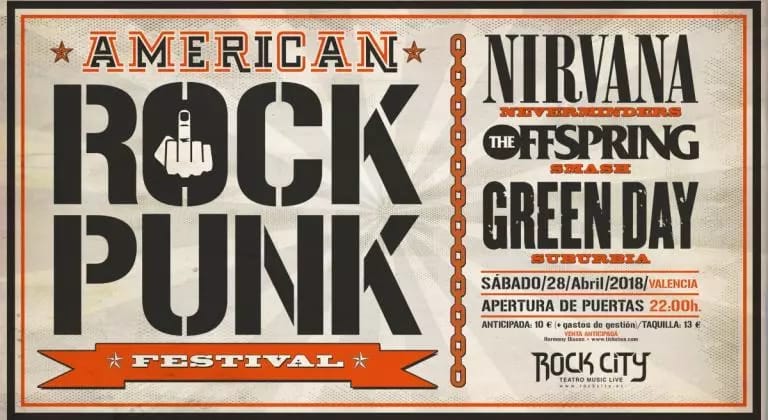 Festival de Tributos AMERICAN ROCK PUNK