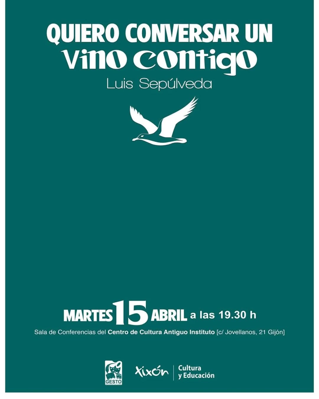 Quiero conversar un vino contigo Luis Sepúlveda