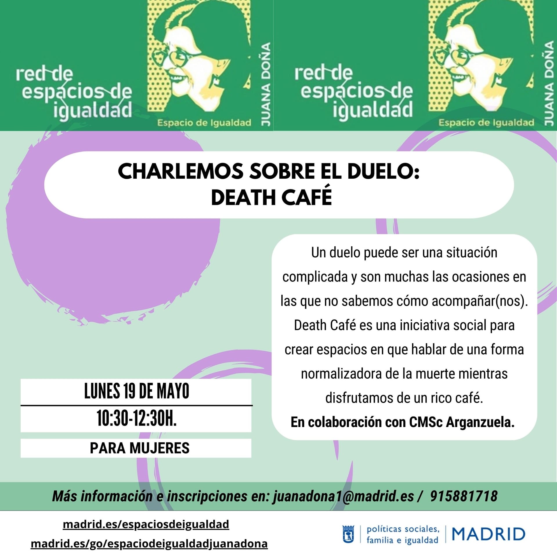 Charlemos sobre el duelo: death café
