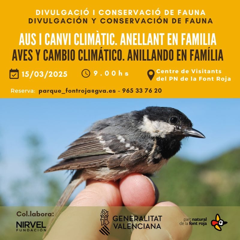 Conferencia: «Aves y Cambio Climático. Anillando en Familia»