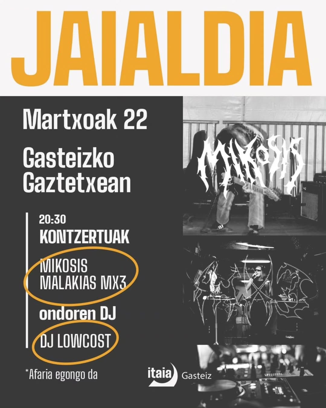 Mikosis + Malakias MX3 + DJ Lowcost