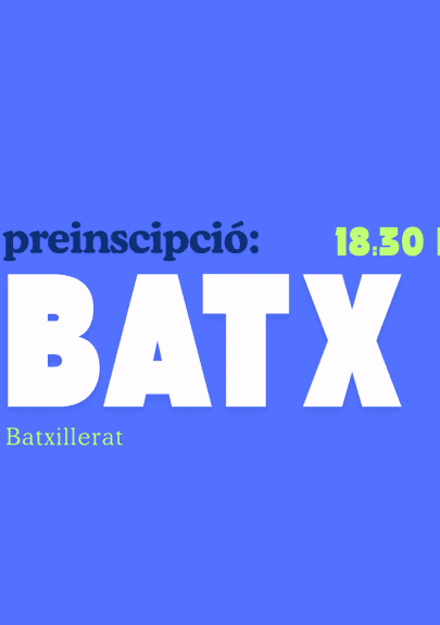 Taller de suport a la preinscripció a Batxillerat