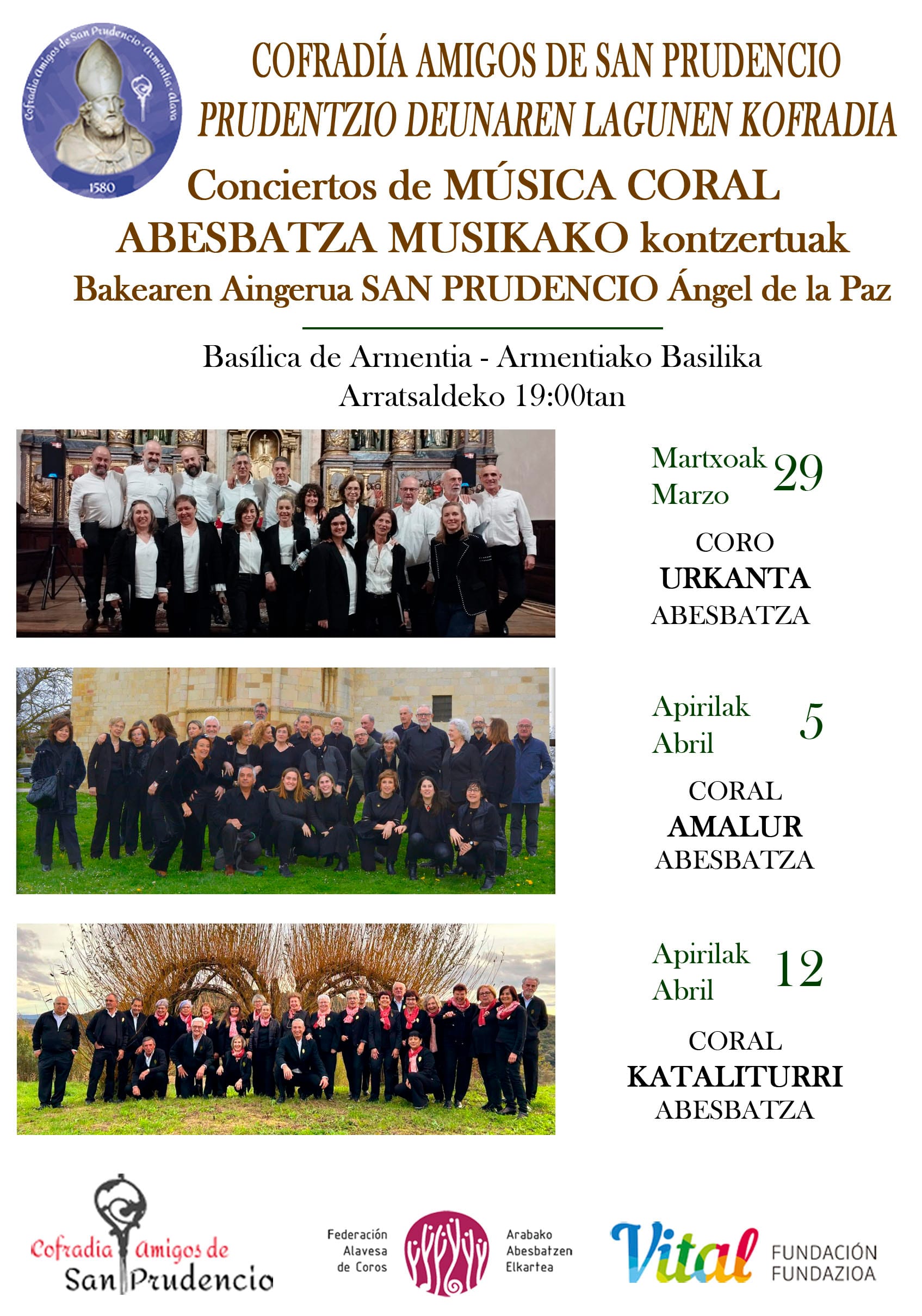 Conciertos Cofradía de Amigos de San Prudencio