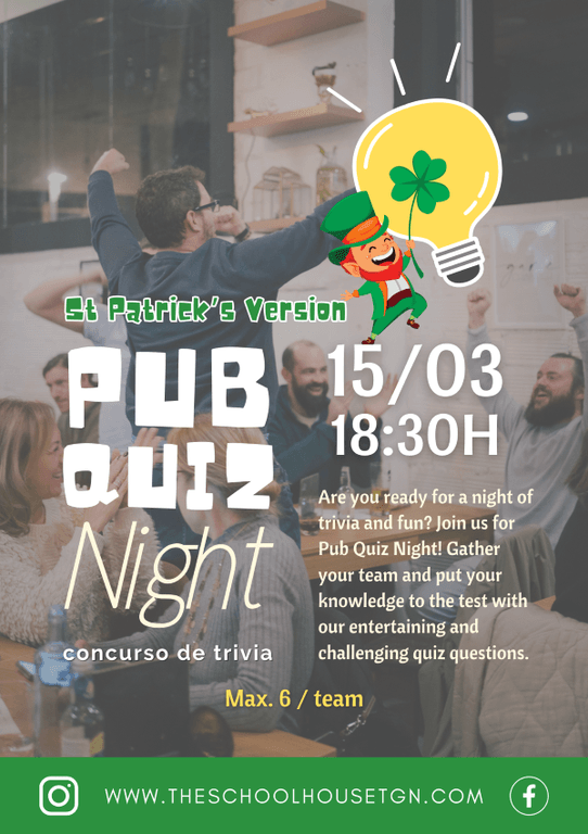 PUB QUIZ - Concurs de Trivia - St Patrick's