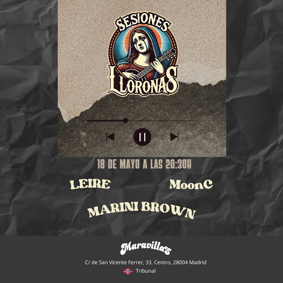 SESIONES LLORONAS: LEIRE + MOONC + MARINI BROWN