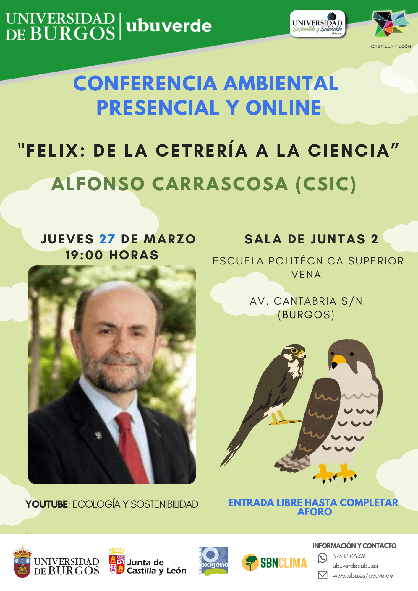 Conferencia: "Félix: De la cetrería a la ciencia"