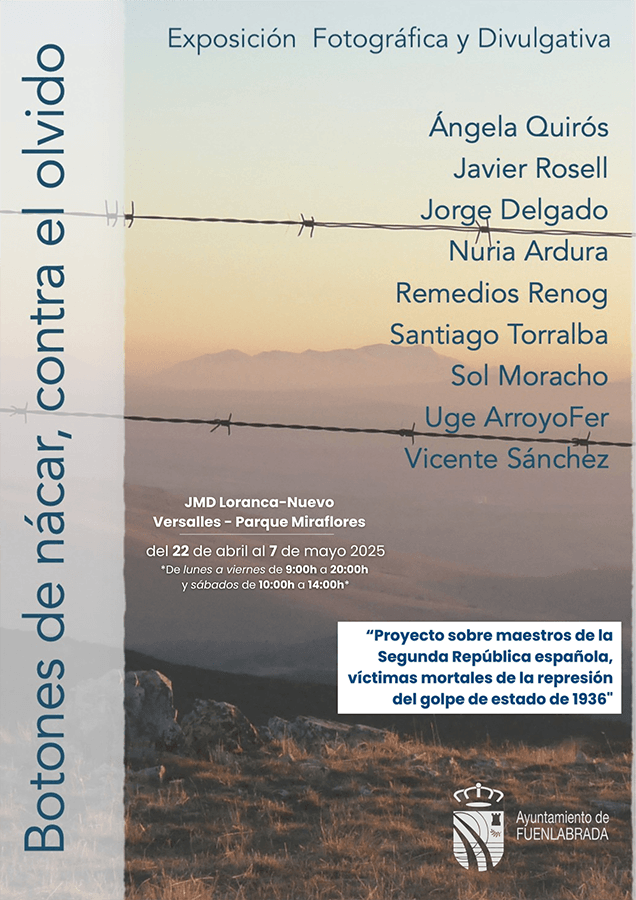 Exposición Fotográfica y Divulgativa: "BOTONES DE NÁCAR contra el olvido"